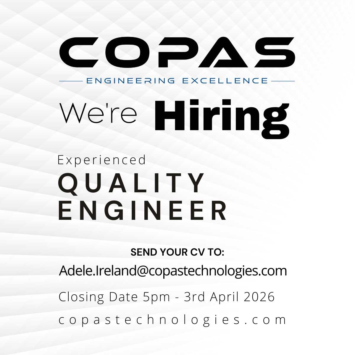 Quality Engineer 3rd March 2026 - Experienced Quality Engineer 1 Experienced Quality Engineer